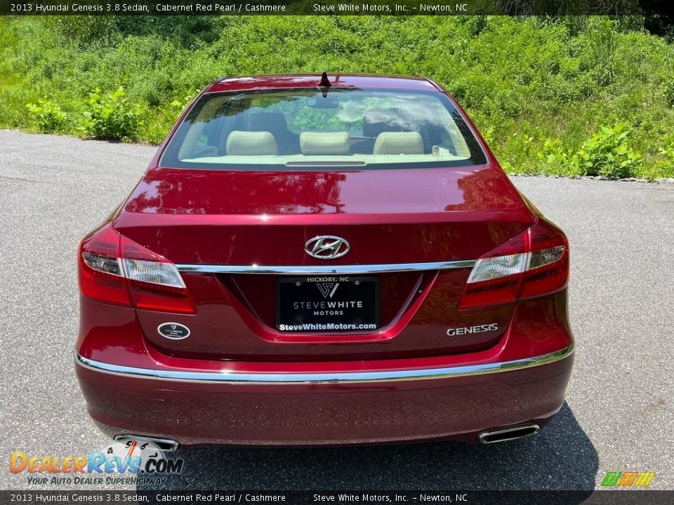 2013 Hyundai Genesis 3.8 Sedan Cabernet Red Pearl / Cashmere Photo #9