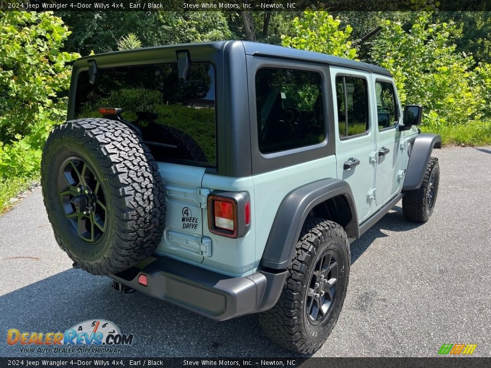 2024 Jeep Wrangler 4-Door Willys 4x4 Earl / Black Photo #6