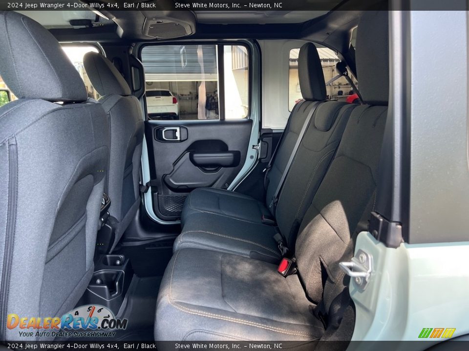 Rear Seat of 2024 Jeep Wrangler 4-Door Willys 4x4 Photo #13