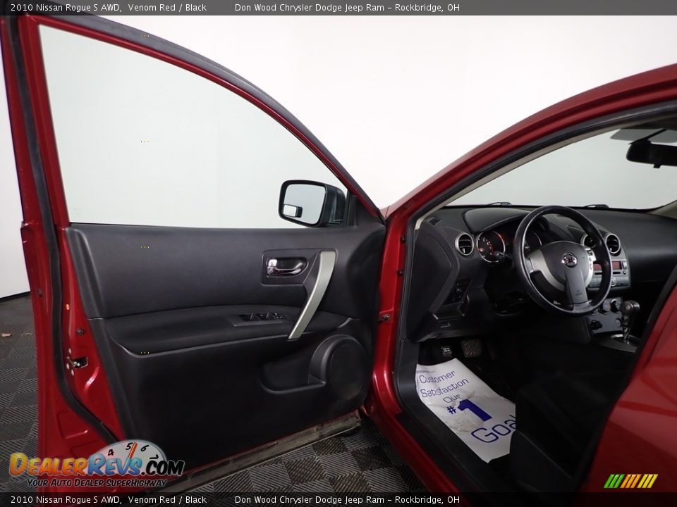 2010 Nissan Rogue S AWD Venom Red / Black Photo #9