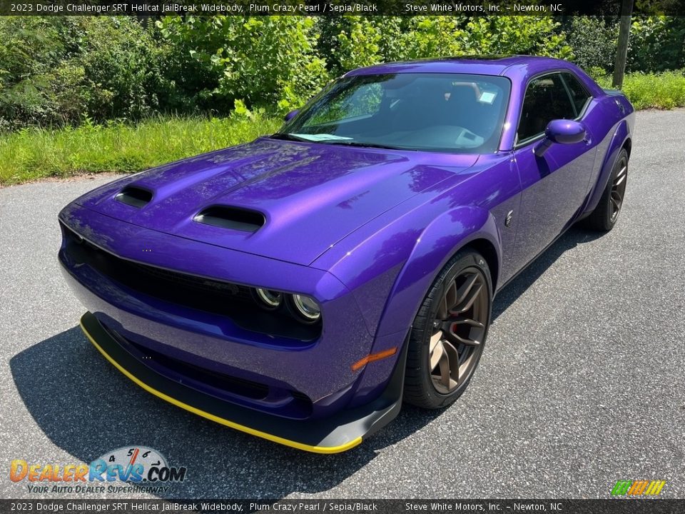 2023 Dodge Challenger SRT Hellcat JailBreak Widebody Plum Crazy Pearl / Sepia/Black Photo #2