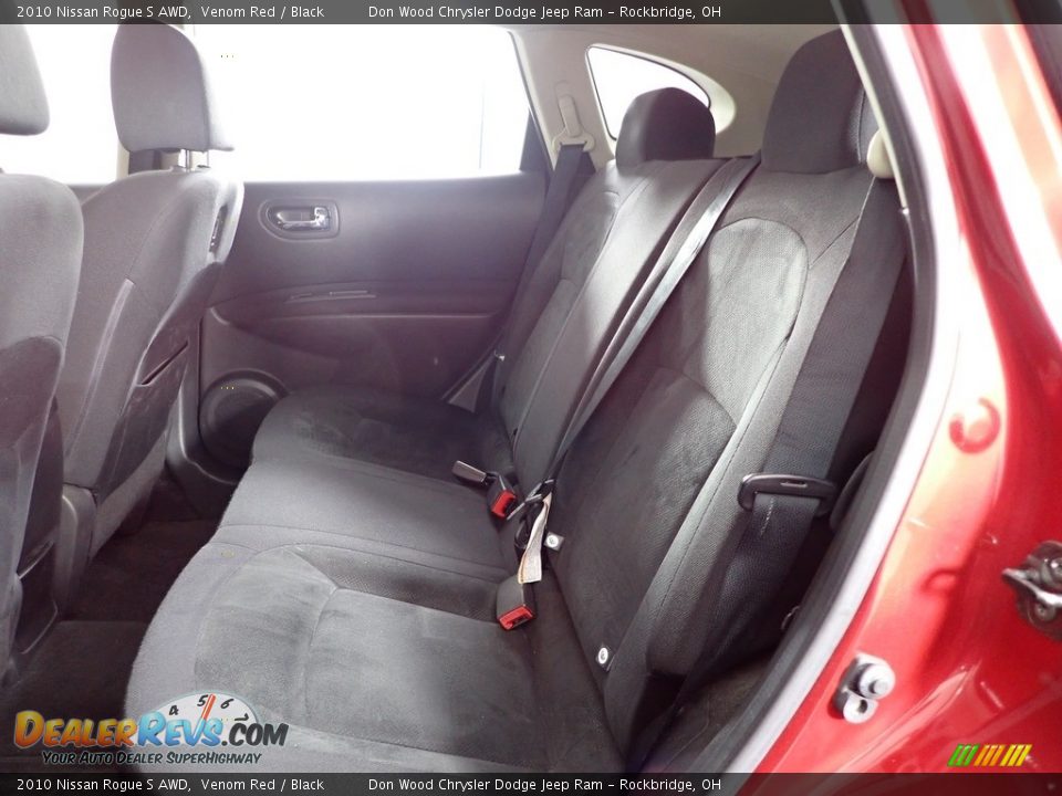 2010 Nissan Rogue S AWD Venom Red / Black Photo #21