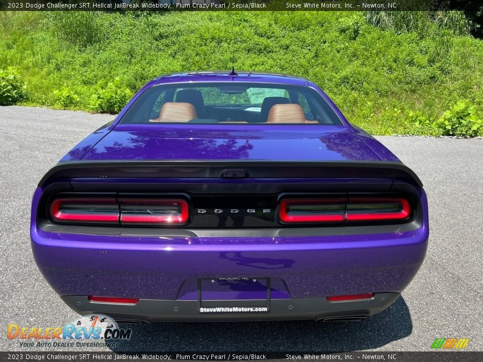 2023 Dodge Challenger SRT Hellcat JailBreak Widebody Plum Crazy Pearl / Sepia/Black Photo #7