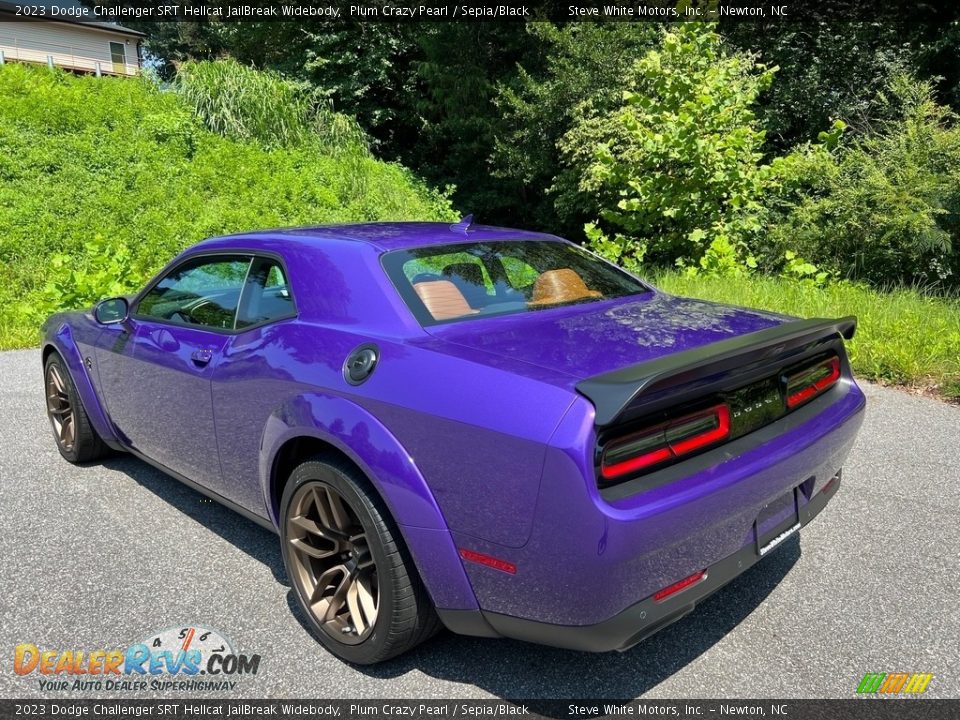 2023 Dodge Challenger SRT Hellcat JailBreak Widebody Plum Crazy Pearl / Sepia/Black Photo #8