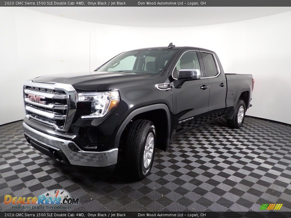 2020 GMC Sierra 1500 SLE Double Cab 4WD Onyx Black / Jet Black Photo #6