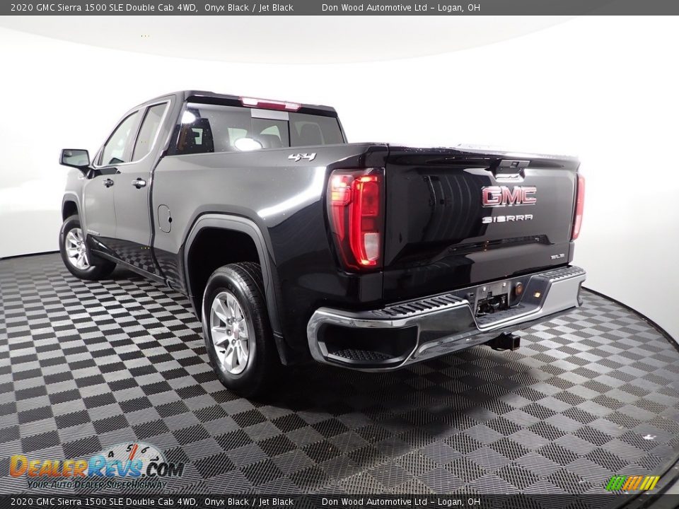 2020 GMC Sierra 1500 SLE Double Cab 4WD Onyx Black / Jet Black Photo #7