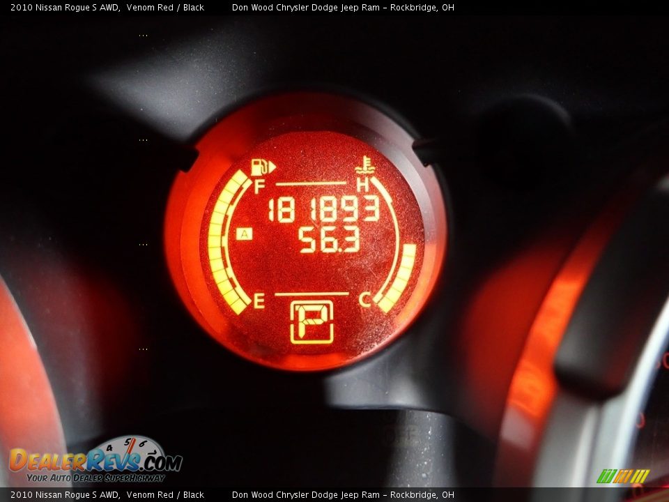 2010 Nissan Rogue S AWD Venom Red / Black Photo #28