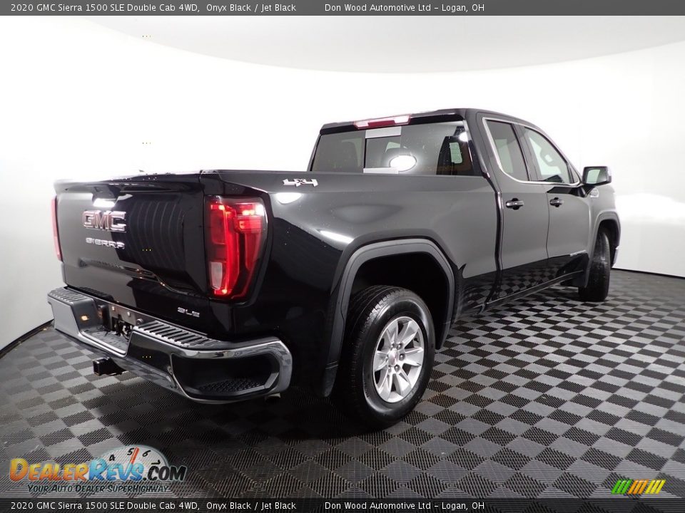 2020 GMC Sierra 1500 SLE Double Cab 4WD Onyx Black / Jet Black Photo #10