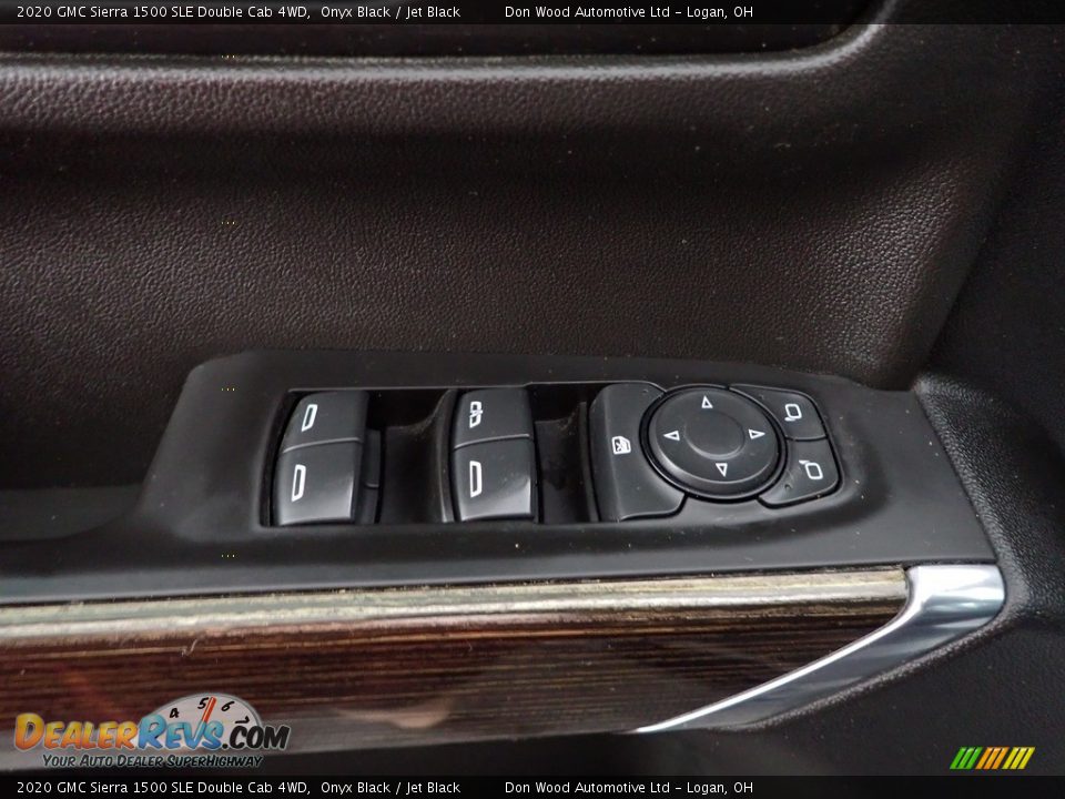 2020 GMC Sierra 1500 SLE Double Cab 4WD Onyx Black / Jet Black Photo #12