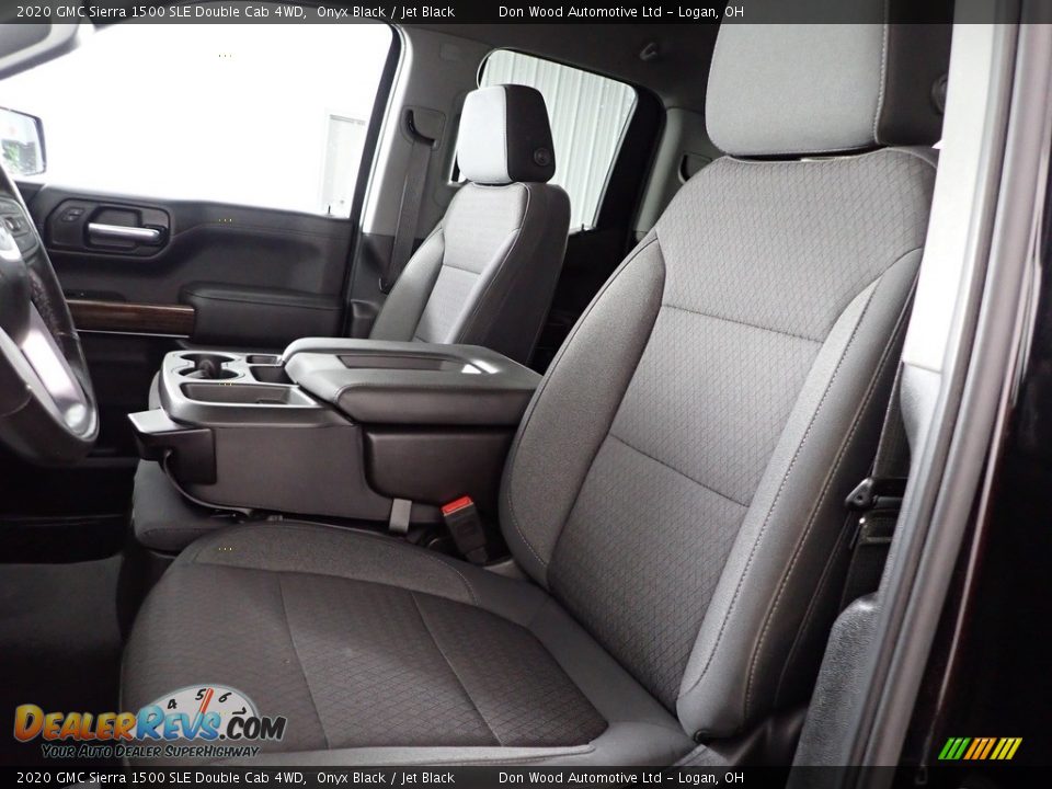 2020 GMC Sierra 1500 SLE Double Cab 4WD Onyx Black / Jet Black Photo #14