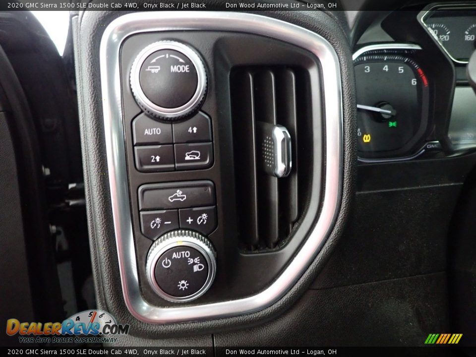 2020 GMC Sierra 1500 SLE Double Cab 4WD Onyx Black / Jet Black Photo #15