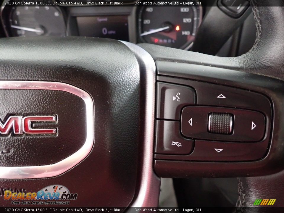 2020 GMC Sierra 1500 SLE Double Cab 4WD Onyx Black / Jet Black Photo #17