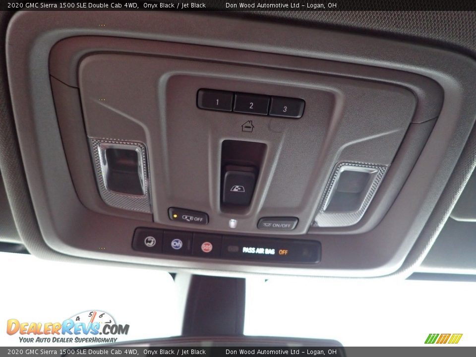 2020 GMC Sierra 1500 SLE Double Cab 4WD Onyx Black / Jet Black Photo #22