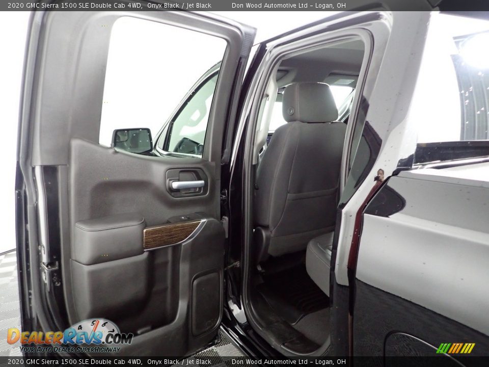 2020 GMC Sierra 1500 SLE Double Cab 4WD Onyx Black / Jet Black Photo #23