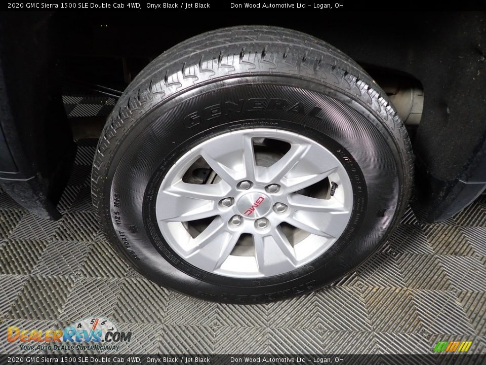 2020 GMC Sierra 1500 SLE Double Cab 4WD Onyx Black / Jet Black Photo #30