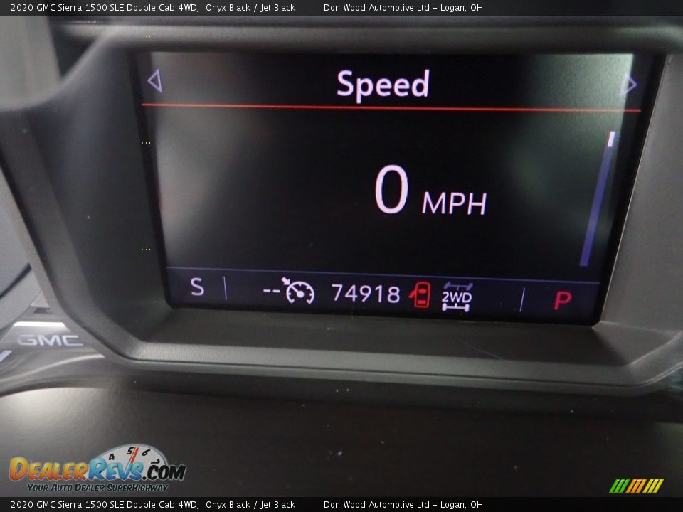2020 GMC Sierra 1500 SLE Double Cab 4WD Onyx Black / Jet Black Photo #31