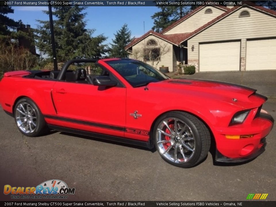 Torch Red 2007 Ford Mustang Shelby GT500 Super Snake Convertible Photo #1