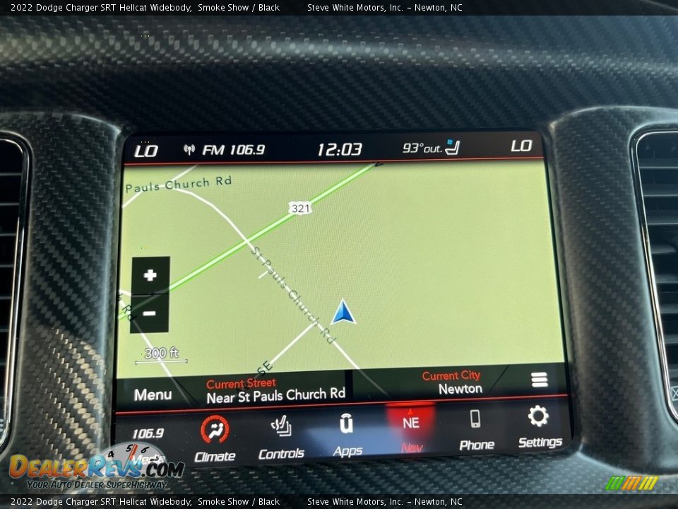 Navigation of 2022 Dodge Charger SRT Hellcat Widebody Photo #25