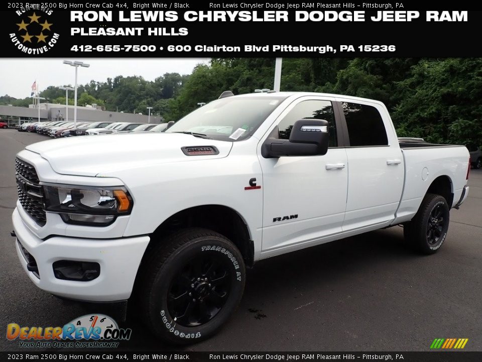 2023 Ram 2500 Big Horn Crew Cab 4x4 Bright White / Black Photo #1