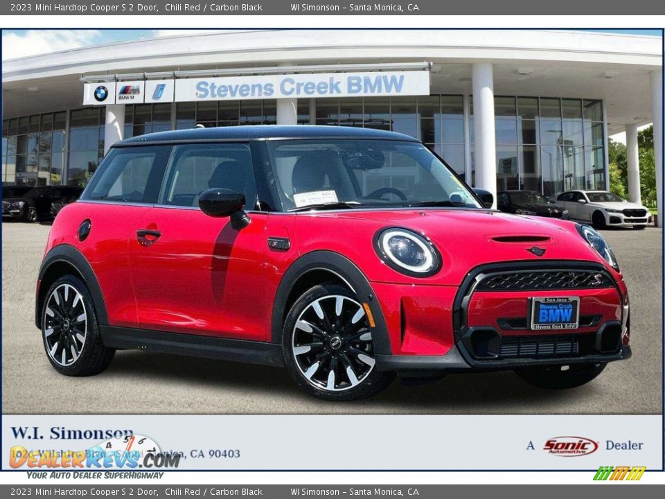 2023 Mini Hardtop Cooper S 2 Door Chili Red / Carbon Black Photo #1