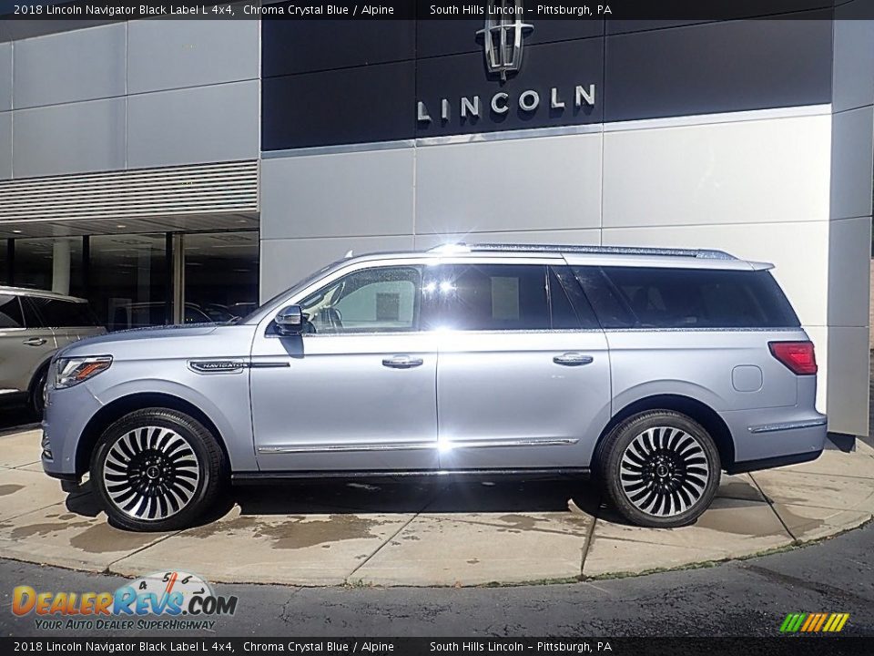 Chroma Crystal Blue 2018 Lincoln Navigator Black Label L 4x4 Photo #2