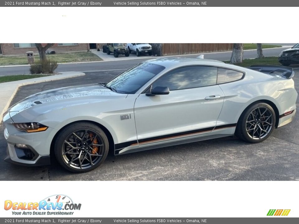 2021 Ford Mustang Mach 1 Fighter Jet Gray / Ebony Photo #1