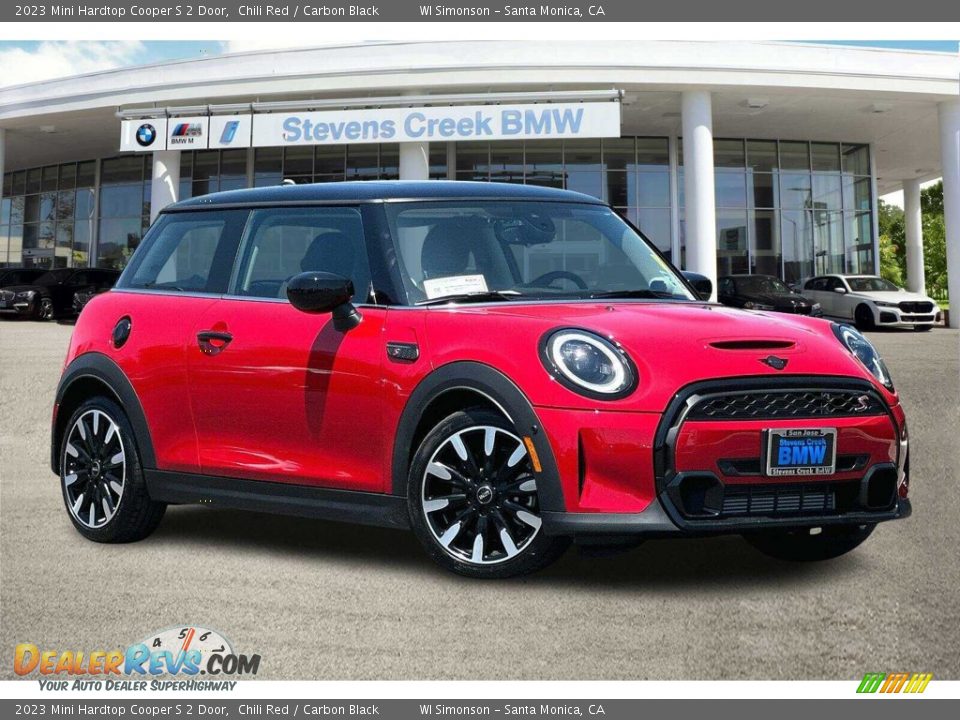 2023 Mini Hardtop Cooper S 2 Door Chili Red / Carbon Black Photo #2