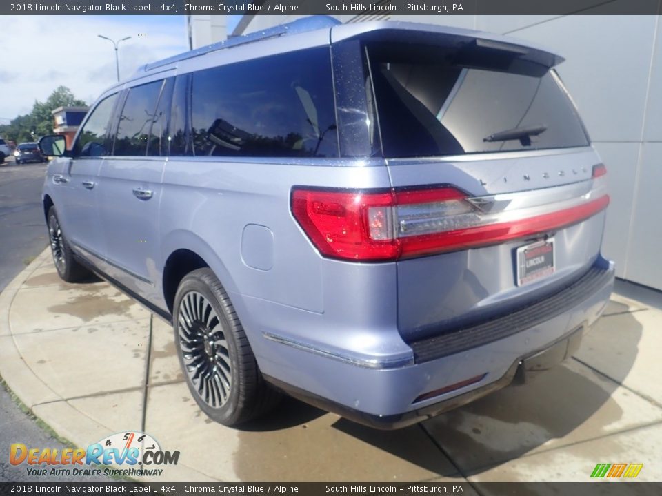 Chroma Crystal Blue 2018 Lincoln Navigator Black Label L 4x4 Photo #3