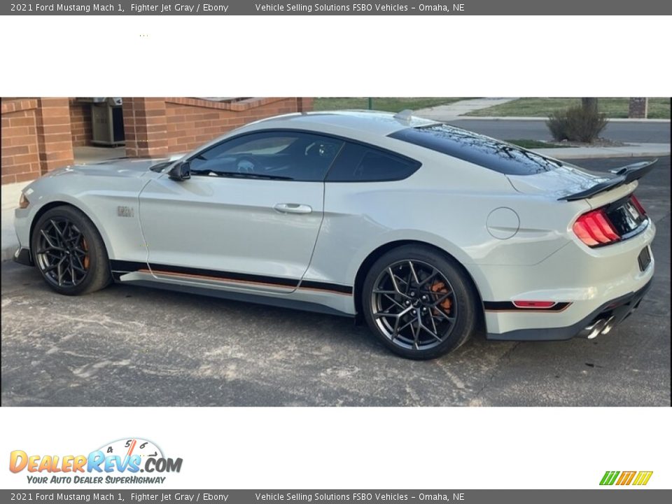 2021 Ford Mustang Mach 1 Fighter Jet Gray / Ebony Photo #3