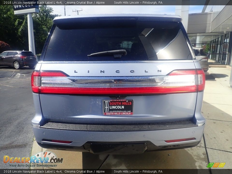 2018 Lincoln Navigator Black Label L 4x4 Chroma Crystal Blue / Alpine Photo #4