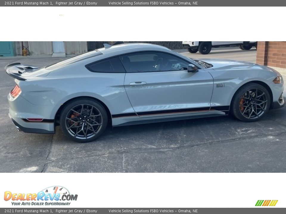 2021 Ford Mustang Mach 1 Fighter Jet Gray / Ebony Photo #4