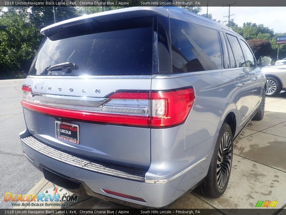 2018 Lincoln Navigator Black Label L 4x4 Chroma Crystal Blue / Alpine Photo #6