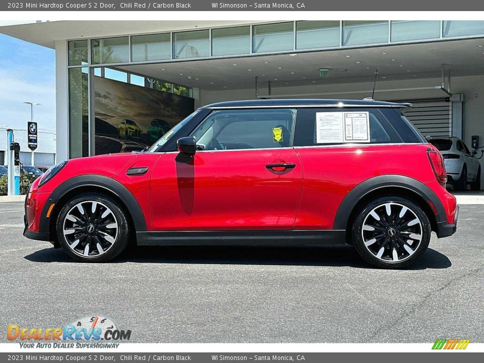 2023 Mini Hardtop Cooper S 2 Door Chili Red / Carbon Black Photo #7