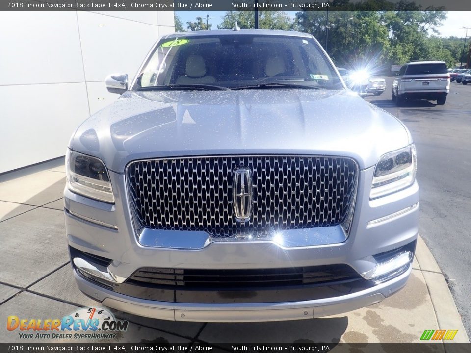 Chroma Crystal Blue 2018 Lincoln Navigator Black Label L 4x4 Photo #9