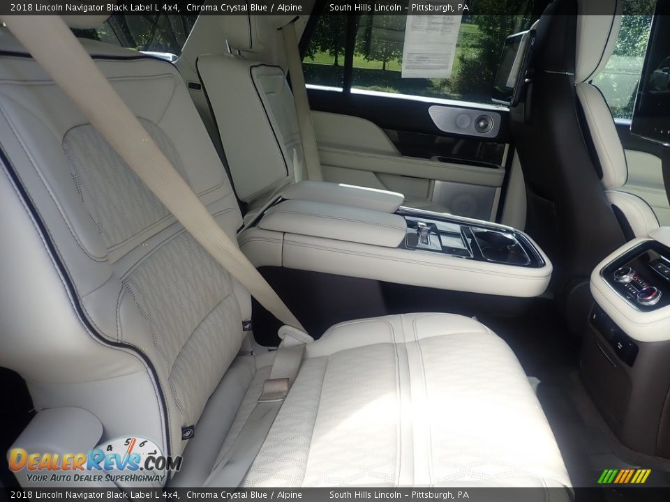 Rear Seat of 2018 Lincoln Navigator Black Label L 4x4 Photo #13