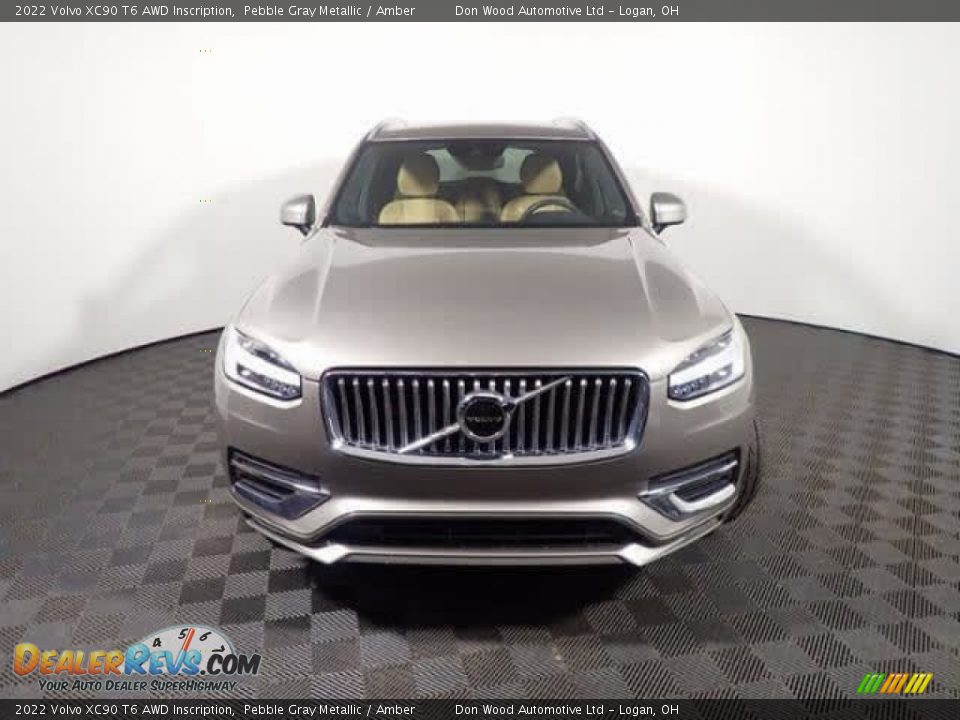 2022 Volvo XC90 T6 AWD Inscription Pebble Gray Metallic / Amber Photo #6