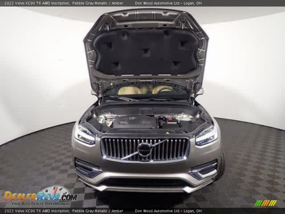 2022 Volvo XC90 T6 AWD Inscription Pebble Gray Metallic / Amber Photo #7