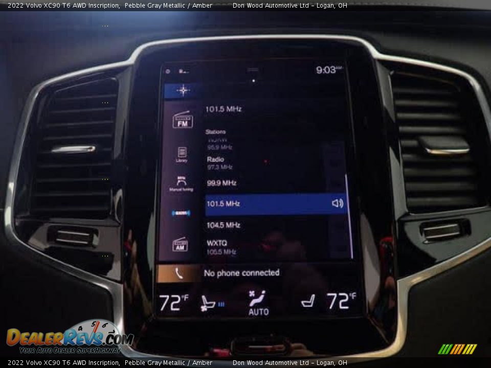 2022 Volvo XC90 T6 AWD Inscription Pebble Gray Metallic / Amber Photo #24