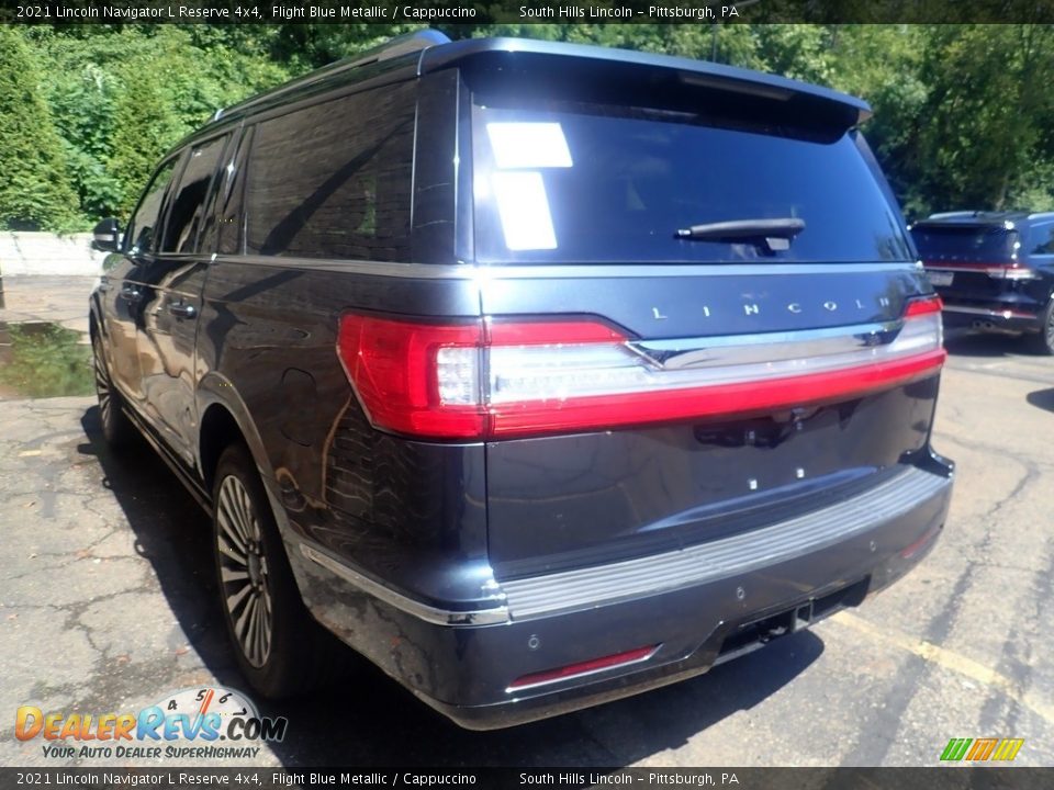 2021 Lincoln Navigator L Reserve 4x4 Flight Blue Metallic / Cappuccino Photo #2