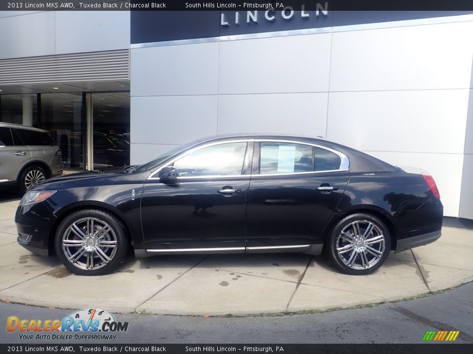 2013 Lincoln MKS AWD Tuxedo Black / Charcoal Black Photo #2