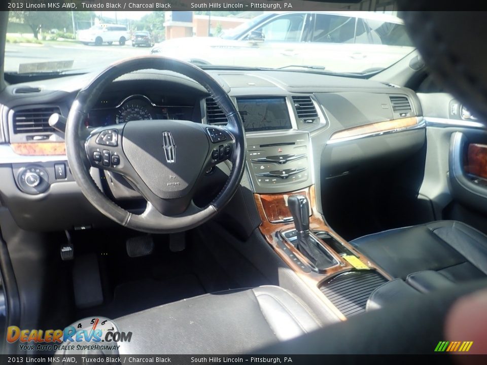 2013 Lincoln MKS AWD Tuxedo Black / Charcoal Black Photo #16