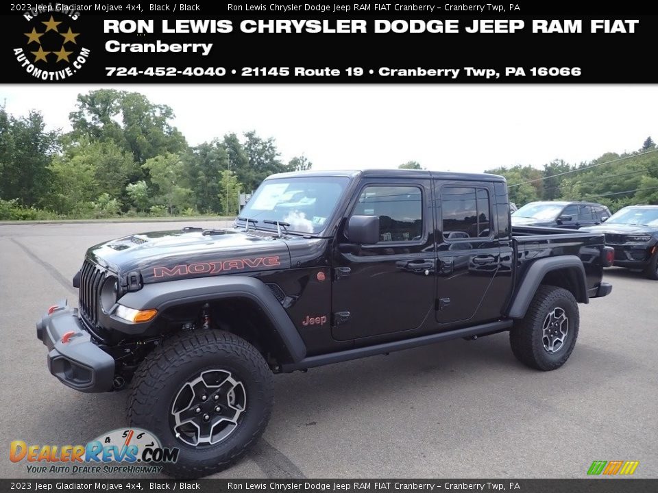 2023 Jeep Gladiator Mojave 4x4 Black / Black Photo #1