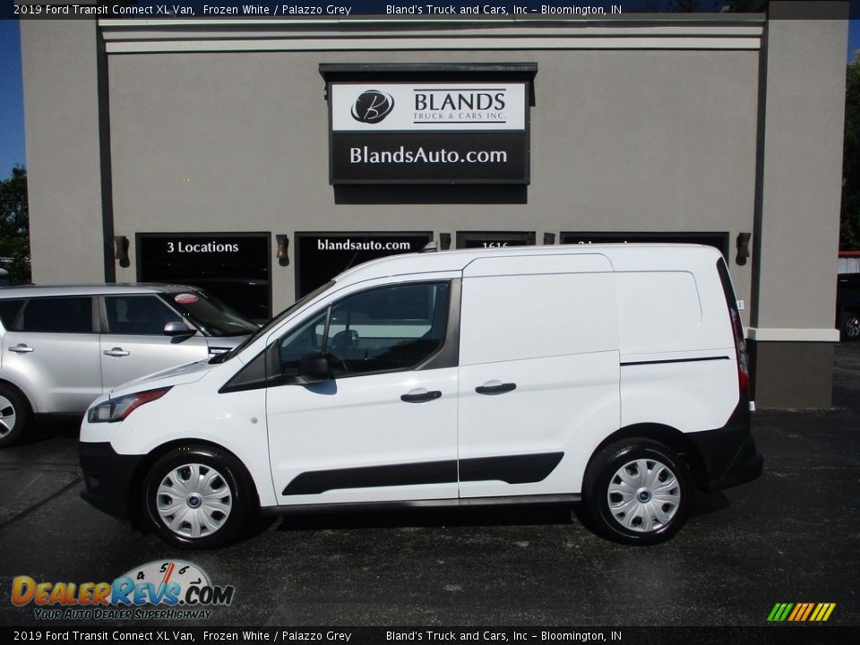 2019 Ford Transit Connect XL Van Frozen White / Palazzo Grey Photo #1