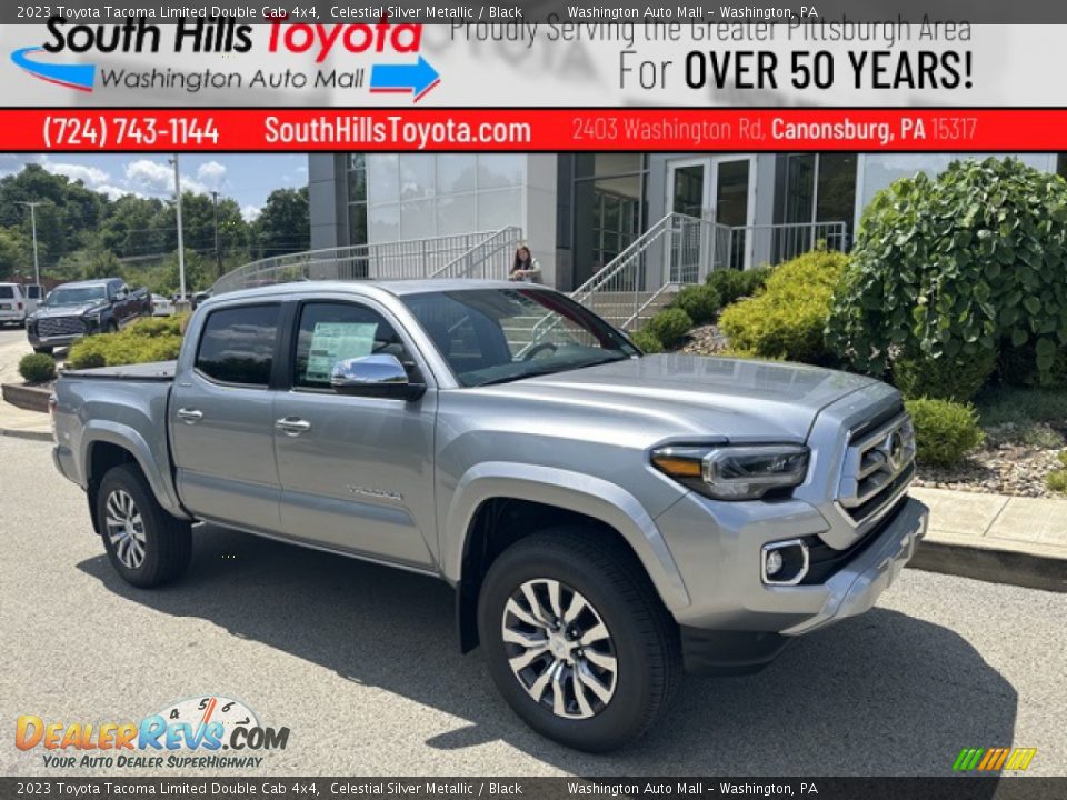 2023 Toyota Tacoma Limited Double Cab 4x4 Celestial Silver Metallic / Black Photo #1