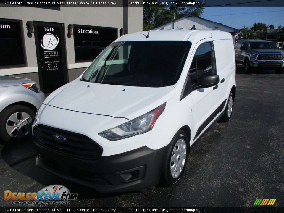 2019 Ford Transit Connect XL Van Frozen White / Palazzo Grey Photo #2
