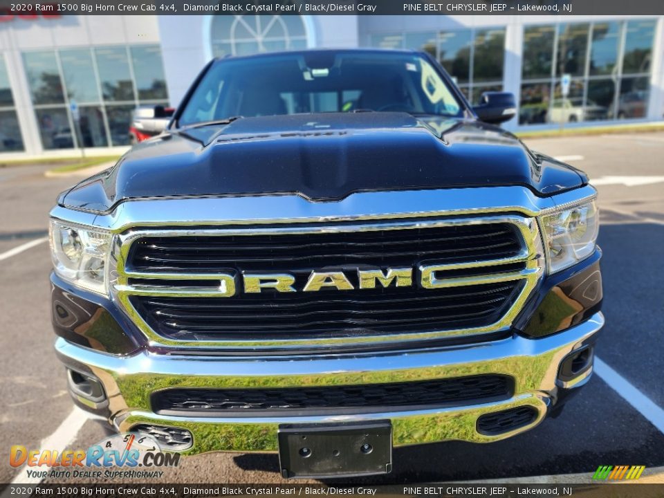 2020 Ram 1500 Big Horn Crew Cab 4x4 Diamond Black Crystal Pearl / Black/Diesel Gray Photo #2