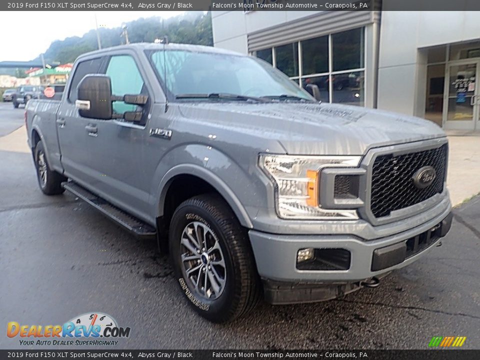 2019 Ford F150 XLT Sport SuperCrew 4x4 Abyss Gray / Black Photo #8