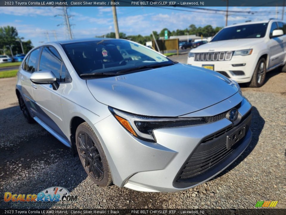 2023 Toyota Corolla LE AWD Hybrid Classic Silver Metallic / Black Photo #2