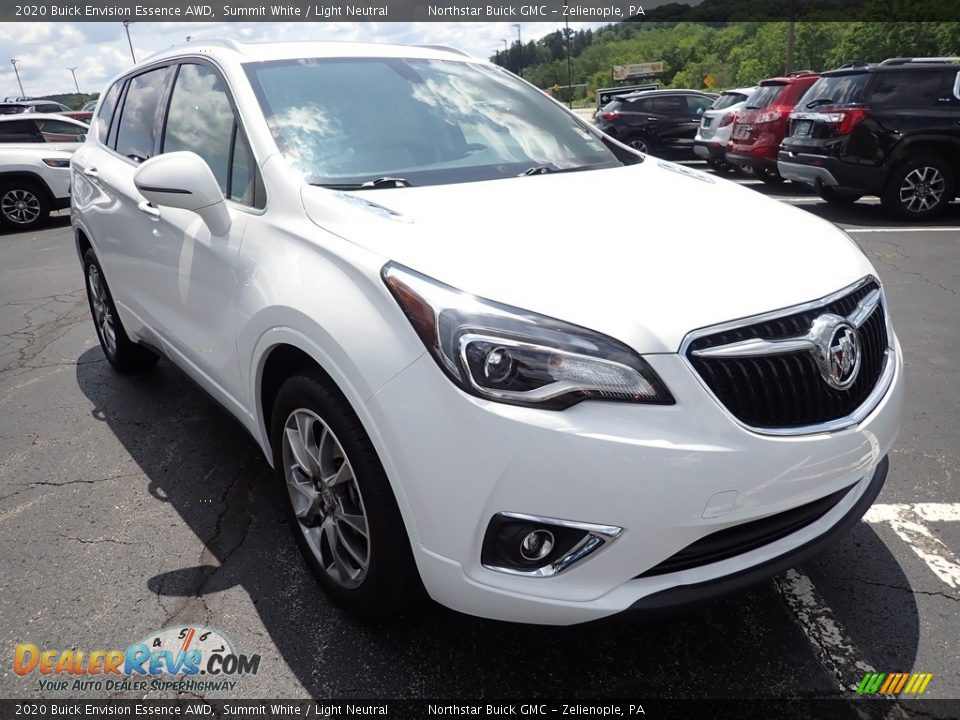 2020 Buick Envision Essence AWD Summit White / Light Neutral Photo #10