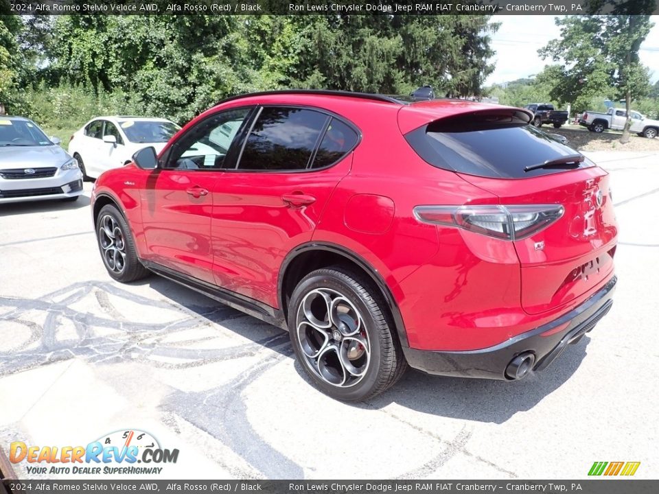 2024 Alfa Romeo Stelvio Veloce AWD Alfa Rosso (Red) / Black Photo #3